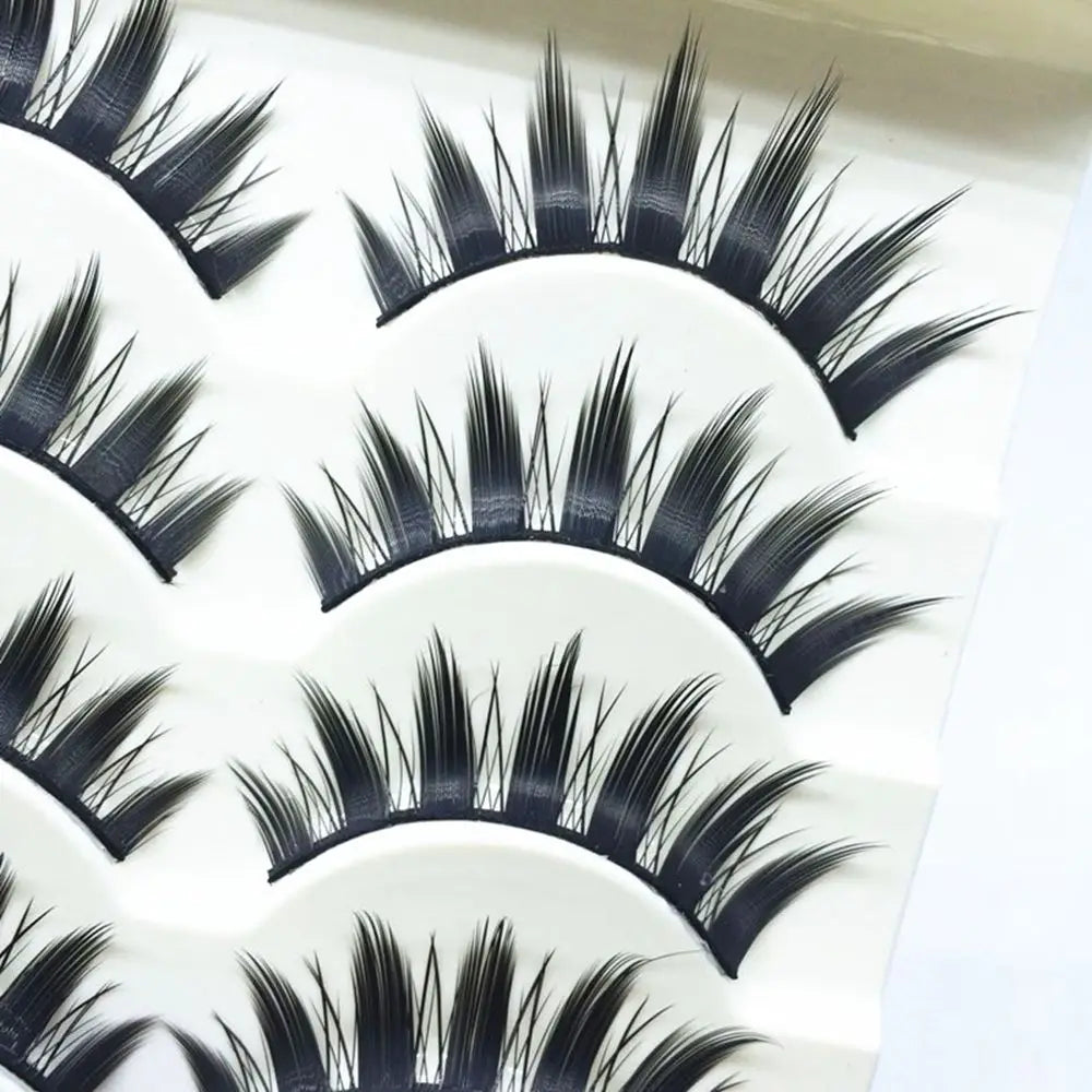 5 Pairs Women Japanese Serious Makeup False Eyelashes Long Thick Natural Beauty Eye Lash Extension DIY Cosmetic Fake Eyelashes