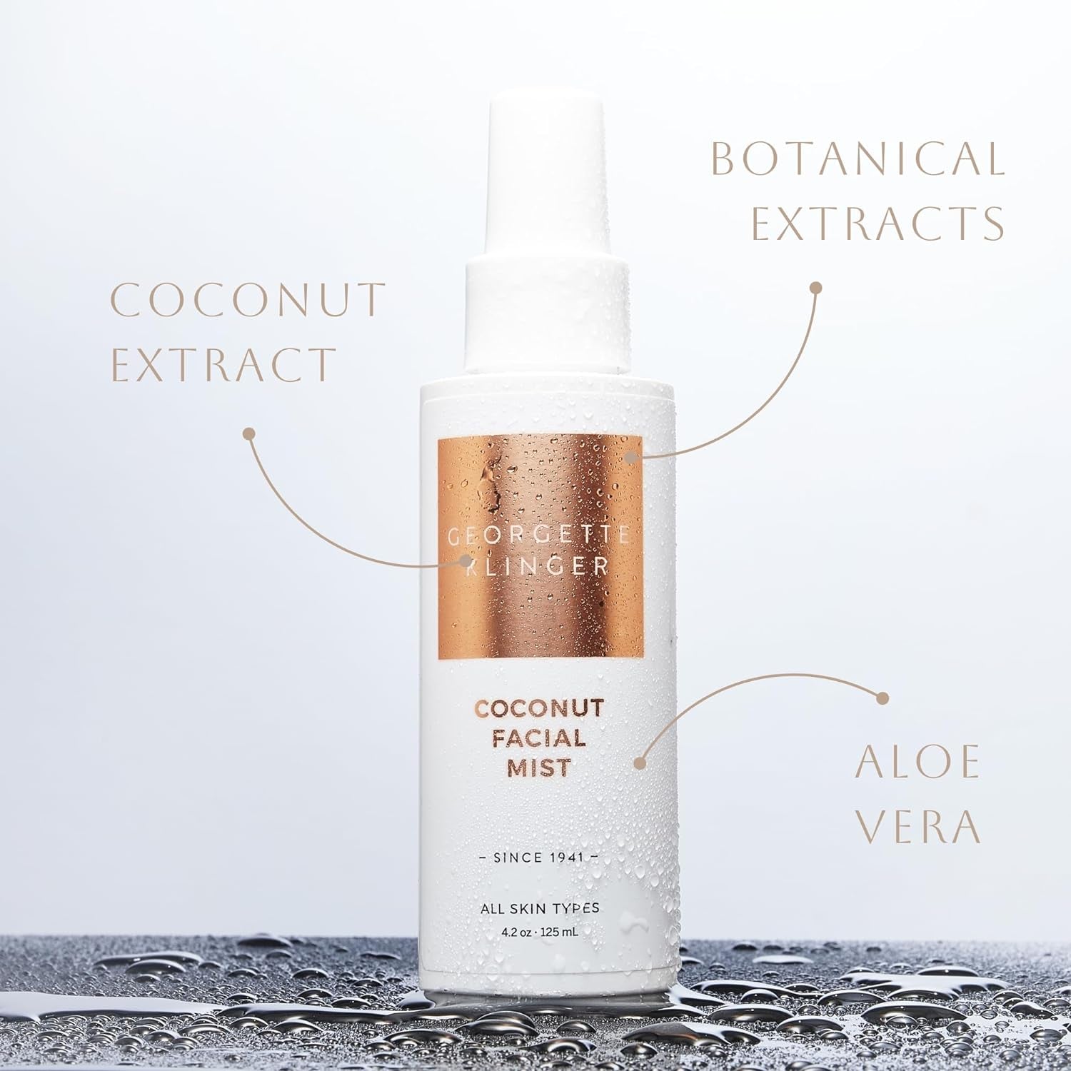 "Revitalize and Refresh with Our Coconut Facial Mist - the Ultimate Hydrating Makeup Setting Spray for a Dewy Matte Face, Infused with Moisturizing Antioxidants to Protect and Plump Dehydrated Skin - 4.2 Oz"