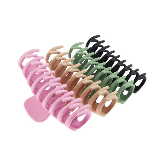 2/4PCS Hair Claw Clips 4 Inch Nonslip Large Crab Hairpins for Women Thin Hair Accessories Barrette Girls Gifts for Women