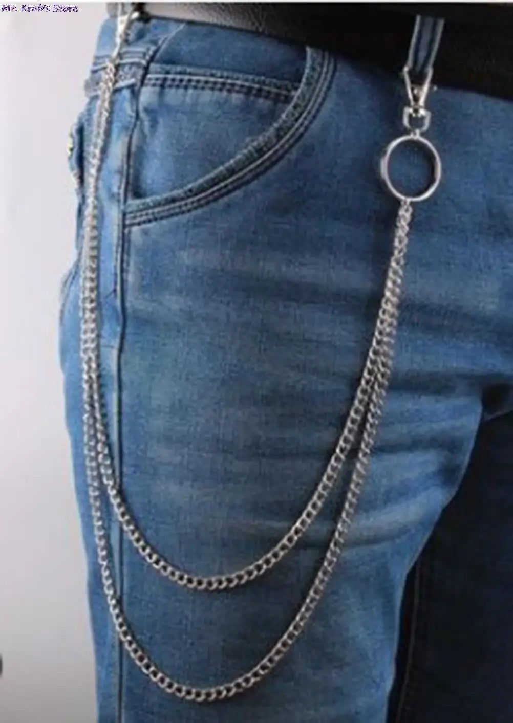 Schmetterling Perle Kette Für Hose Hip Hop Punk Silber Metall Schlüssel Kette Gürtel Auf Jeans Herz Gürtel Keychain